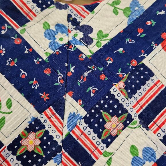 70s cottagecore boho patchwork handmade vest - Picture 5 of 5